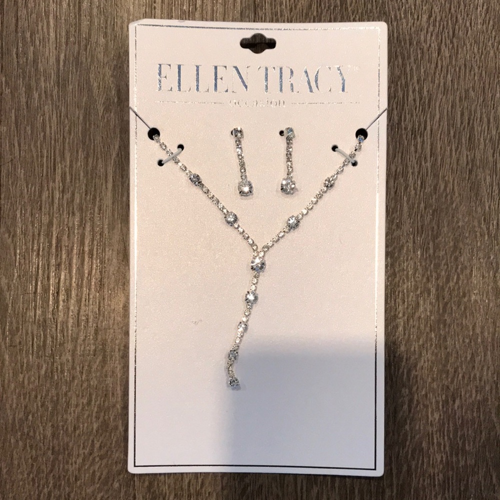 Ellen Tracy Silver Jewelry Set